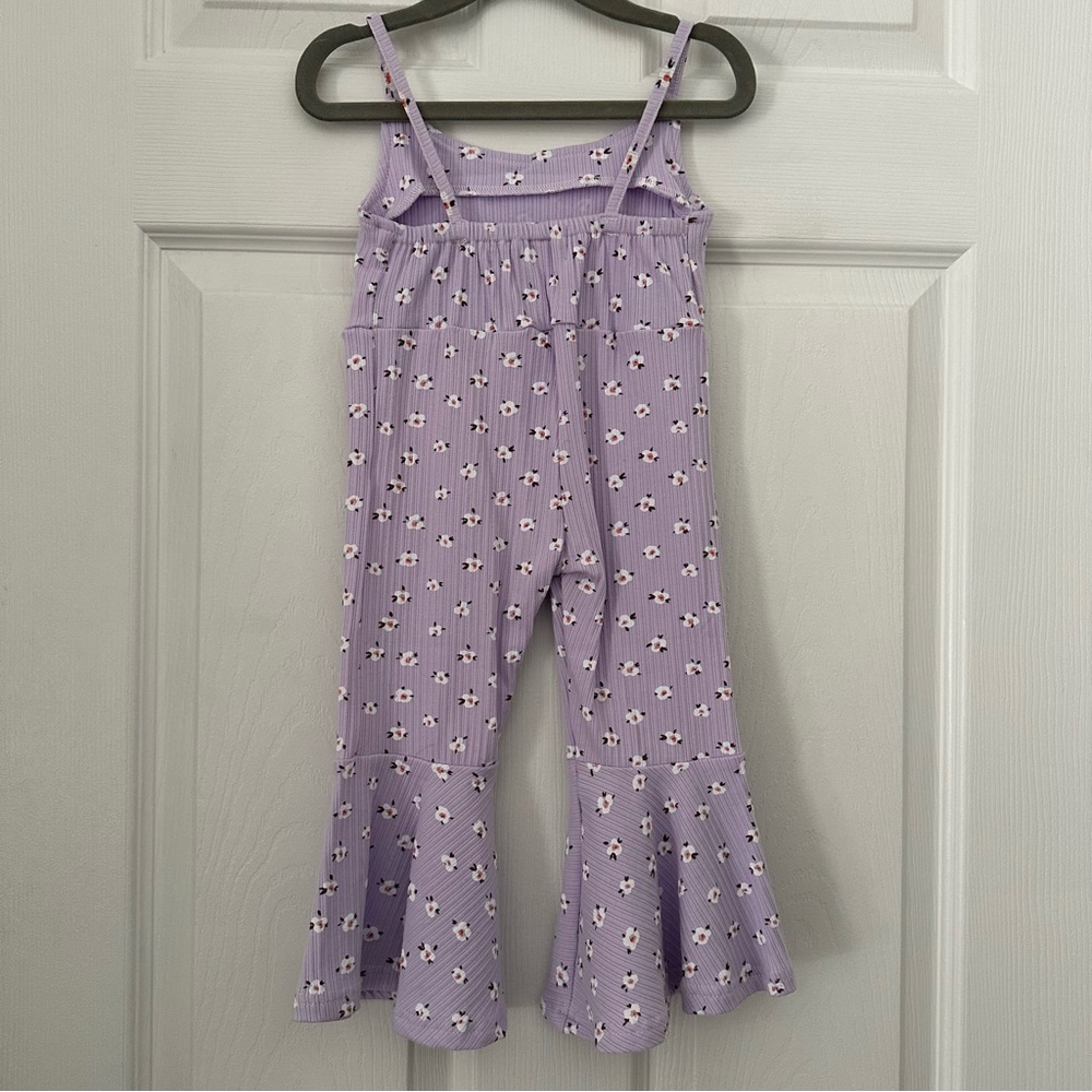 Enchanted Beauties | Bell-bottom Floral Jumpsuit Romper | 18-24m - Picture 4 of 5